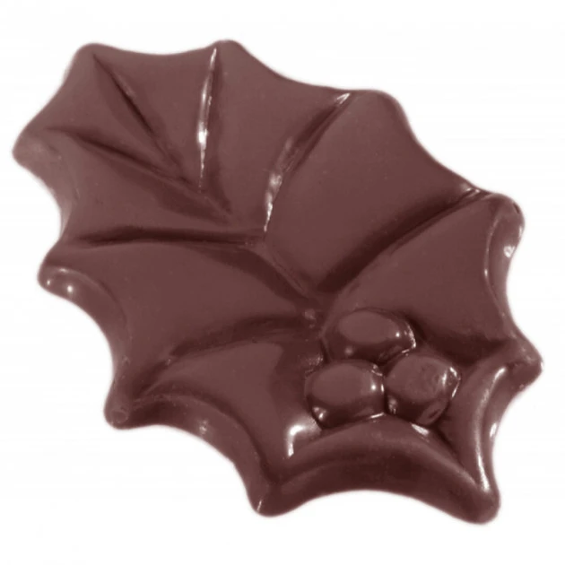 Moule Ă Chocolat Grandes Feuilles De Houx (x12) Chocolate World