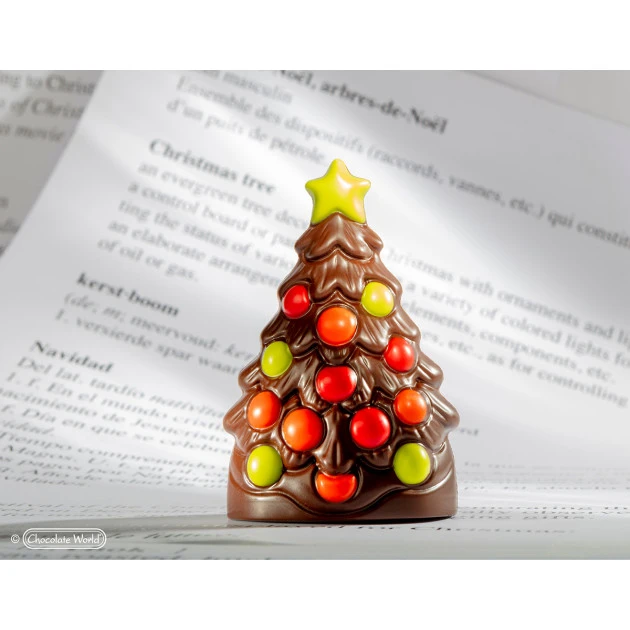 Moule Chocolat Arbre De NoĂ«l 9 X 5,9 Cm (x4) Chocolate World â Image 3