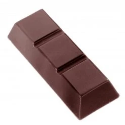 Moule Chocolat Barre 3 Carrés (x15) Chocolate World