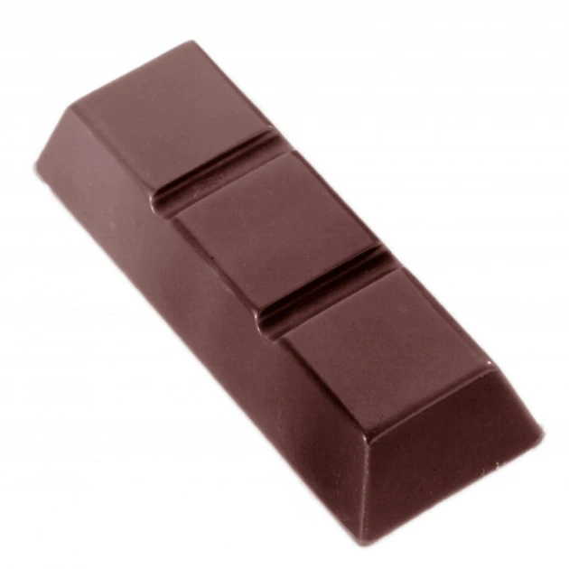Moule Chocolat Barre 3 Carrés (x15) Chocolate World