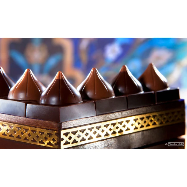 CHOCOLATE WORLD Moule Chocolat Cube Avec DĂŽme Oriental Oriental 26mm (x24) â Image 2