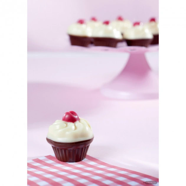 Moule Chocolat Cupcake (x18) Chocolate World 4 Moule Chocolat Cupcake (x18) Chocolate World – Image 2
