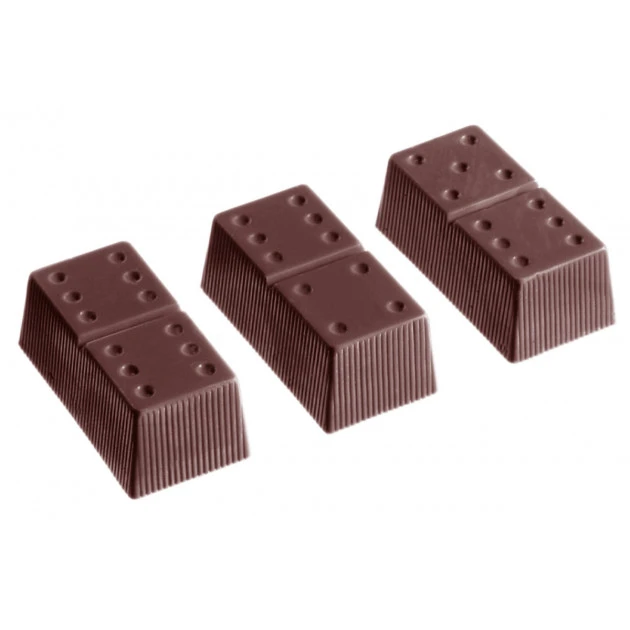 Moule Chocolat Domino 41 X 21 Mm (x24) Chocolate World 3 Moule Chocolat Domino 41 X 21 Mm (x24) Chocolate World