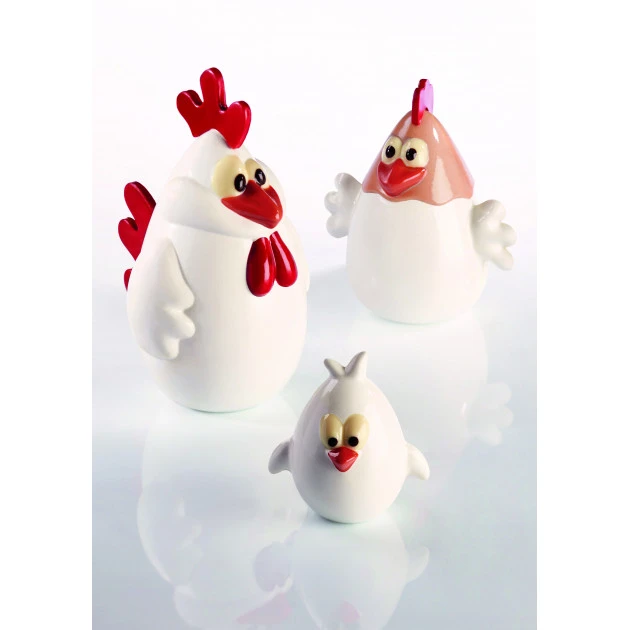 Moule Chocolat Famille Poule (x3) Pavoni 3 Moule Chocolat Famille Poule (x3) Pavoni