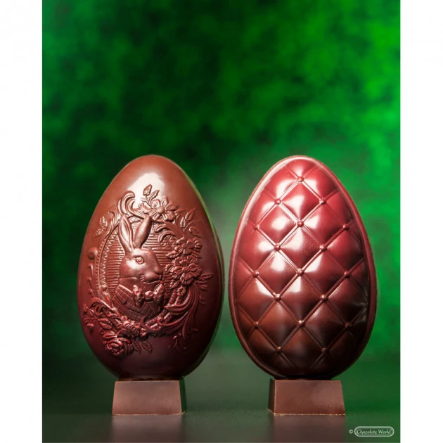 Moule Chocolat Oeuf MatelassĂ© 86.5 Mm (x6) Chocolate World â Image 2