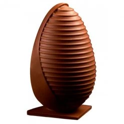 Moule Chocolat Oeuf Stripe Ø 13 X H 20 Cm (x2) Pavoni