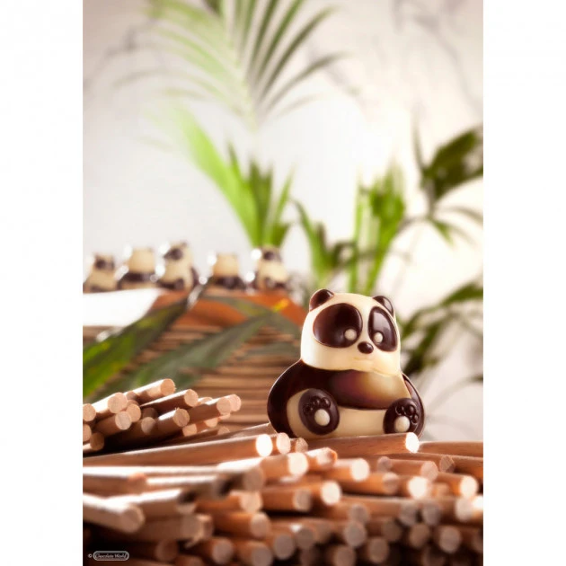 CHOCOLATE WORLD Moule Chocolat Panda 3,6 Cm (x18) Chocolat World – Image 2