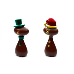POP CHOCOLAT Moule Chocolat Père Noël Et Bonhomme De Neige (x4)