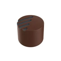 Moule Chocolat Pralines Cylindriques Striées Ø25 Mm (x28) Pop Chocolat