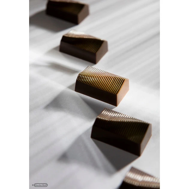 Moule Chocolat Rectangle PlissĂ© 35mm (x24) Chocolate World â Image 2