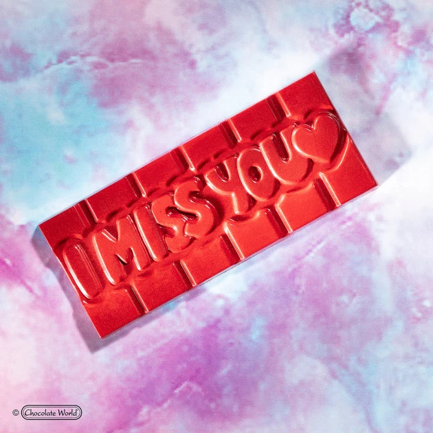 Moule Chocolat Tablette I Miss You (x4) Chocolate World â Image 4