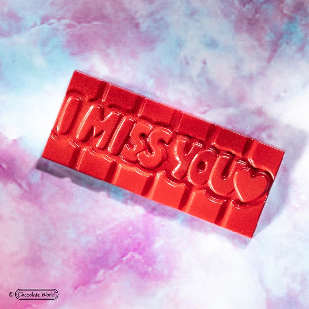 Moule Chocolat Tablette I Miss You (x4) Chocolate World â Image 5