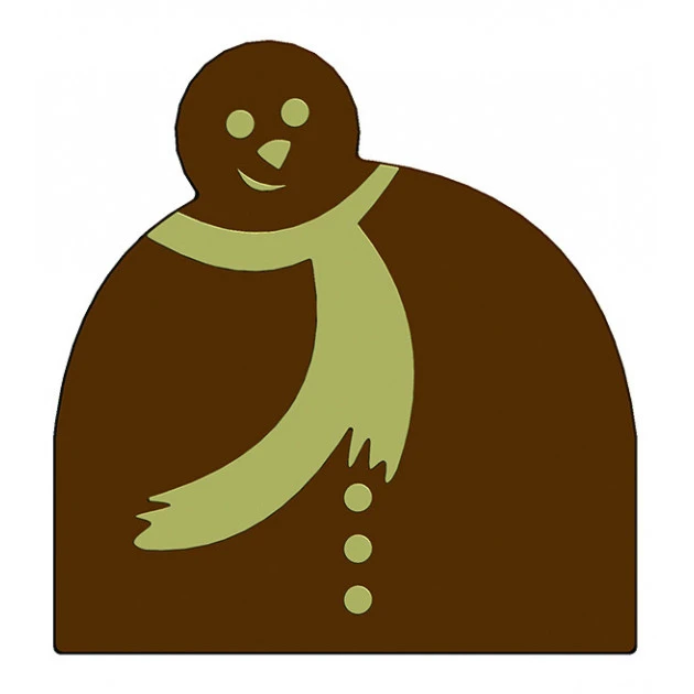 MALLARD FERRIERE Moule Embout De Bûche Bonhomme De Neige 80 X 84 Mm Mallard Ferrière