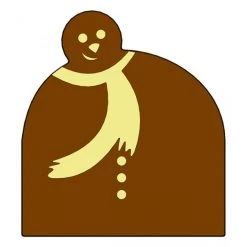 MALLARD FERRIERE Moule Embout De Bûche Bonhomme De Neige 94 X 85 Mm Mallard Ferrière