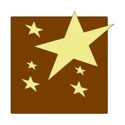 MALLARD FERRIERE Moule Embout De Bûche Carré Etoiles 84 X 82 Mm Mallard Ferrière