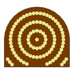 MALLARD FERRIERE Moule Embout De Bûche Perles 78 X 85 Mm Mallard Ferrière