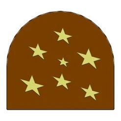 MALLARD FERRIERE Moule Embout De Bûche Petites Etoiles 78 X 85 Mm Mallard Ferrière
