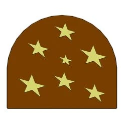 MALLARD FERRIERE Moule Embout De Bûche Petites Etoiles 80 X 68 Mm Mallard Ferrière