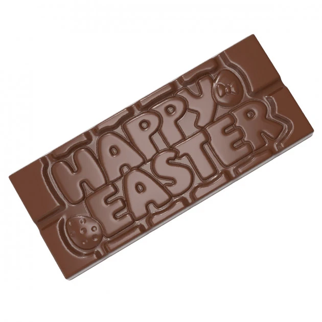 Moule Tablette Chocolat Happy Easter 11,8 X 5 Cm (x4) Chocolate World