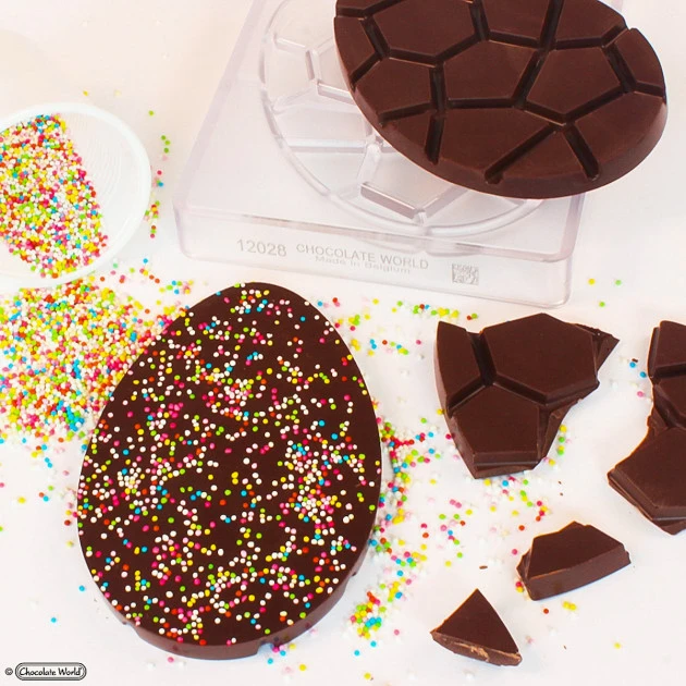 Moule Tablette Chocolat Œuf De Pâques 14 X 9,2 Cm (x2) Chocolate World – Image 2