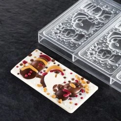 Moule Tablette Chocolat Père Noël, Renne Et Bonhomme De Neige 15,4 X 7,7 Cm Pavoni -Pavoni shop moule tablette chocolat pere noel renne et bonhomme de neige 154 x 77 cm pavoni 2