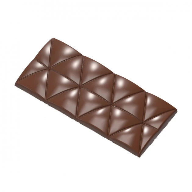 Moule Tablette Chocolat Triangles Convexes 12,4 X 5,5 Cm (x4) Chocolate World